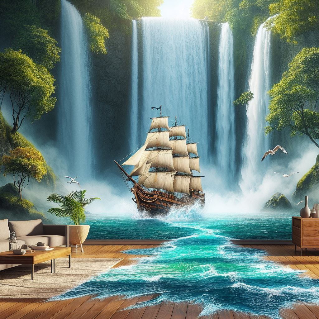 water is coming out from picture