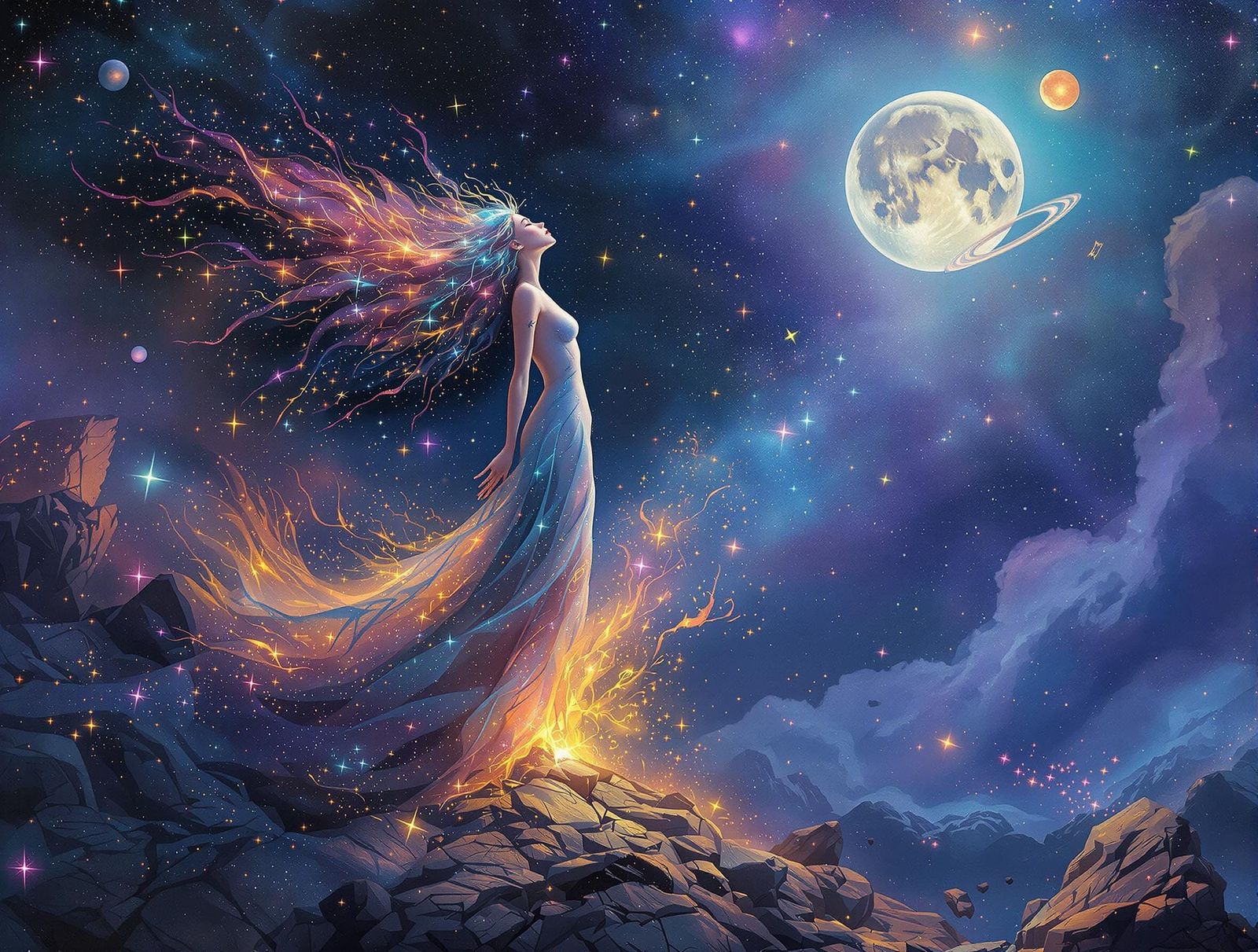 The Last Song of the Starborn Siren  by @Nova Syntari