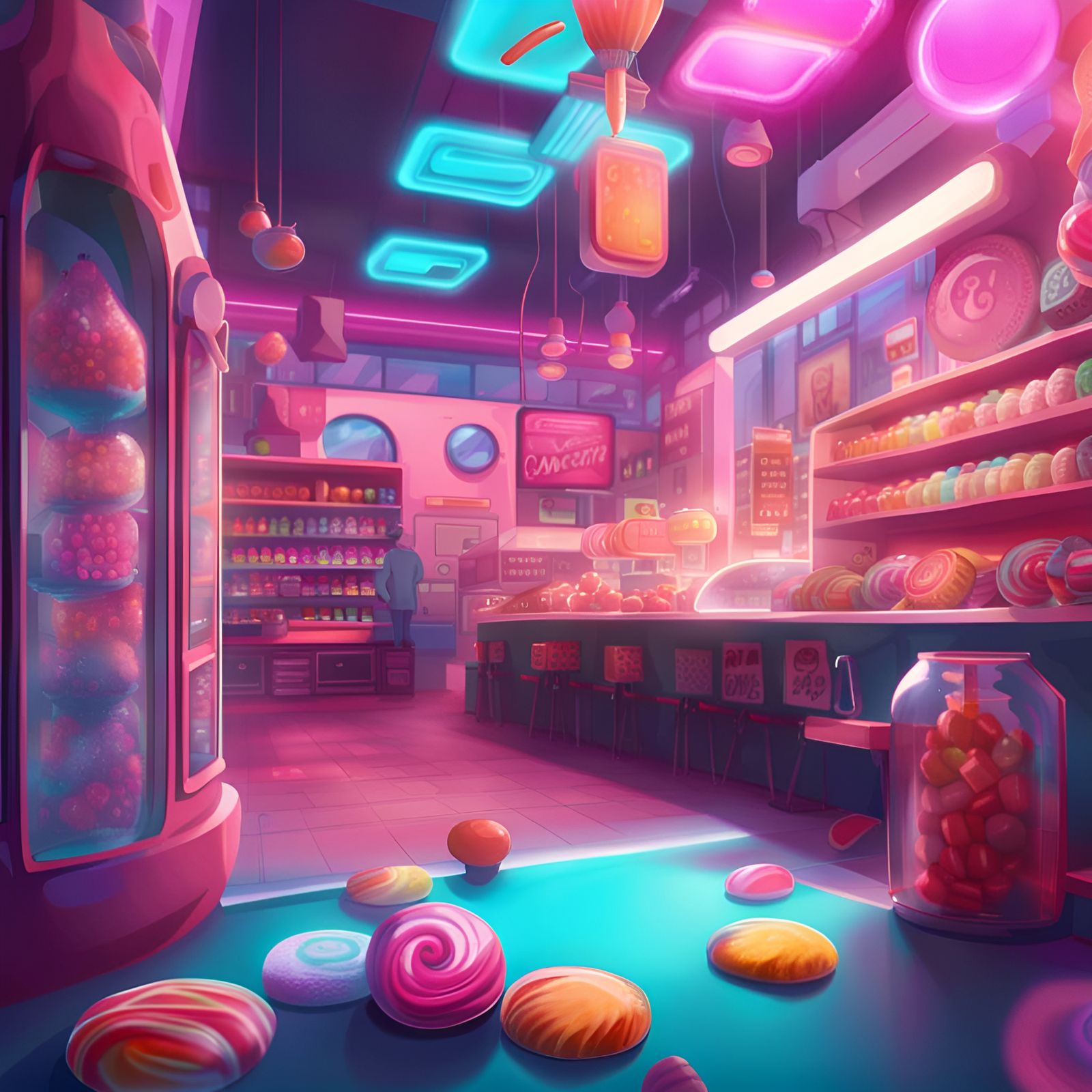 Neon Candy Shop