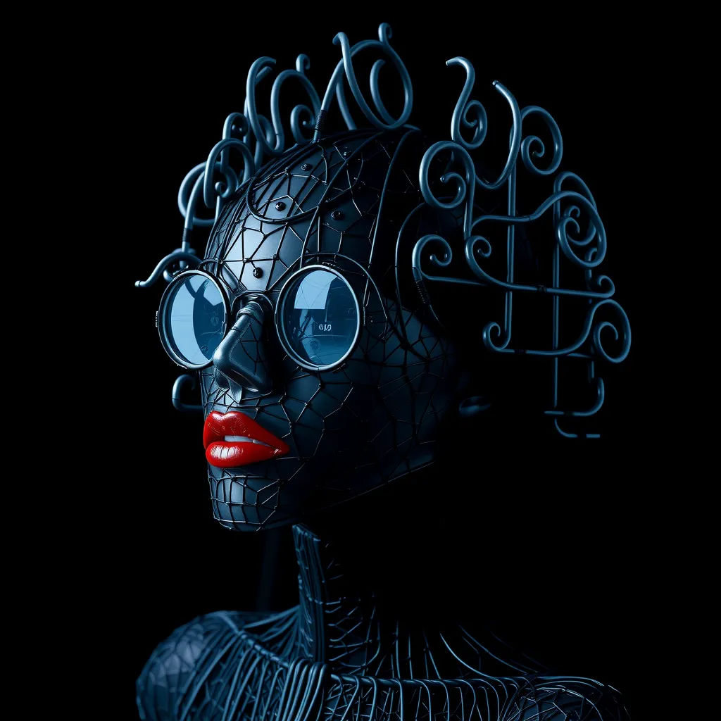 The dark blue model.