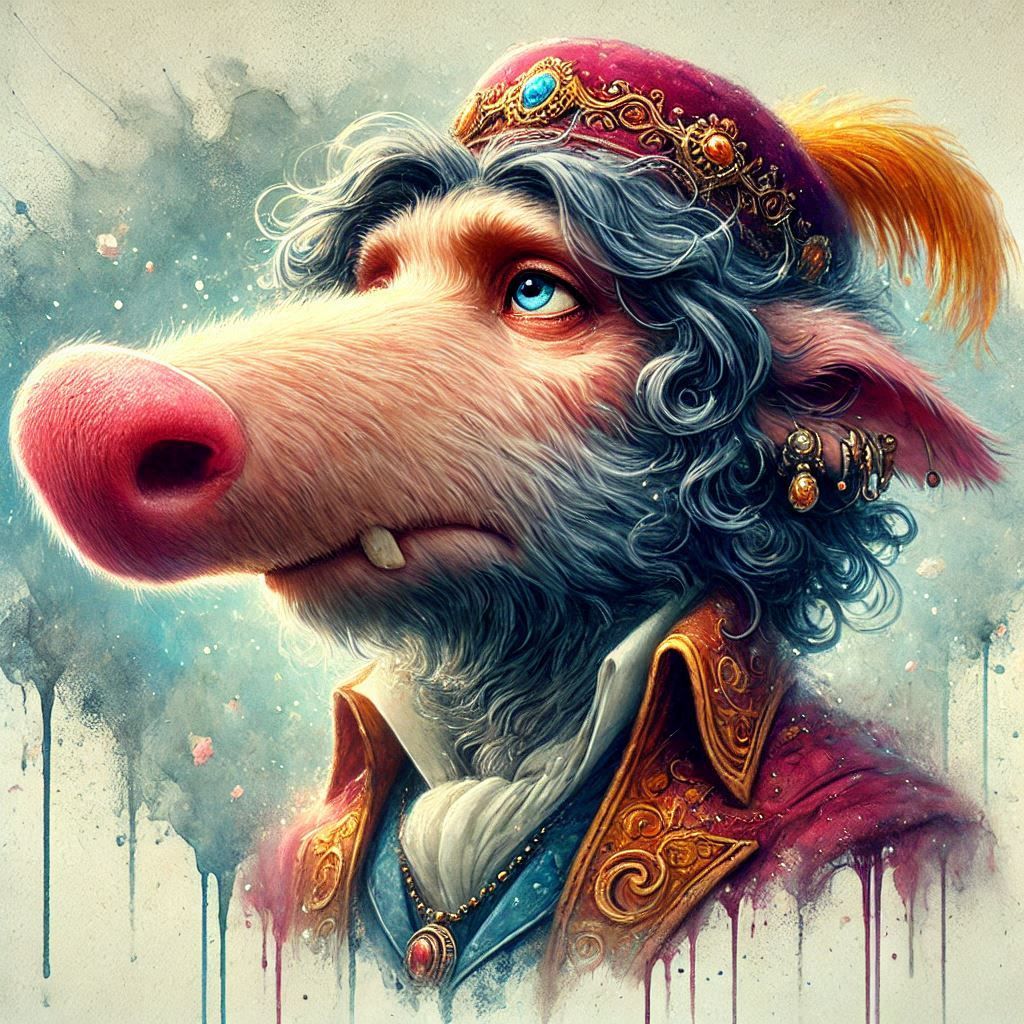 adorable fairy-tale fantasy creature portrait..