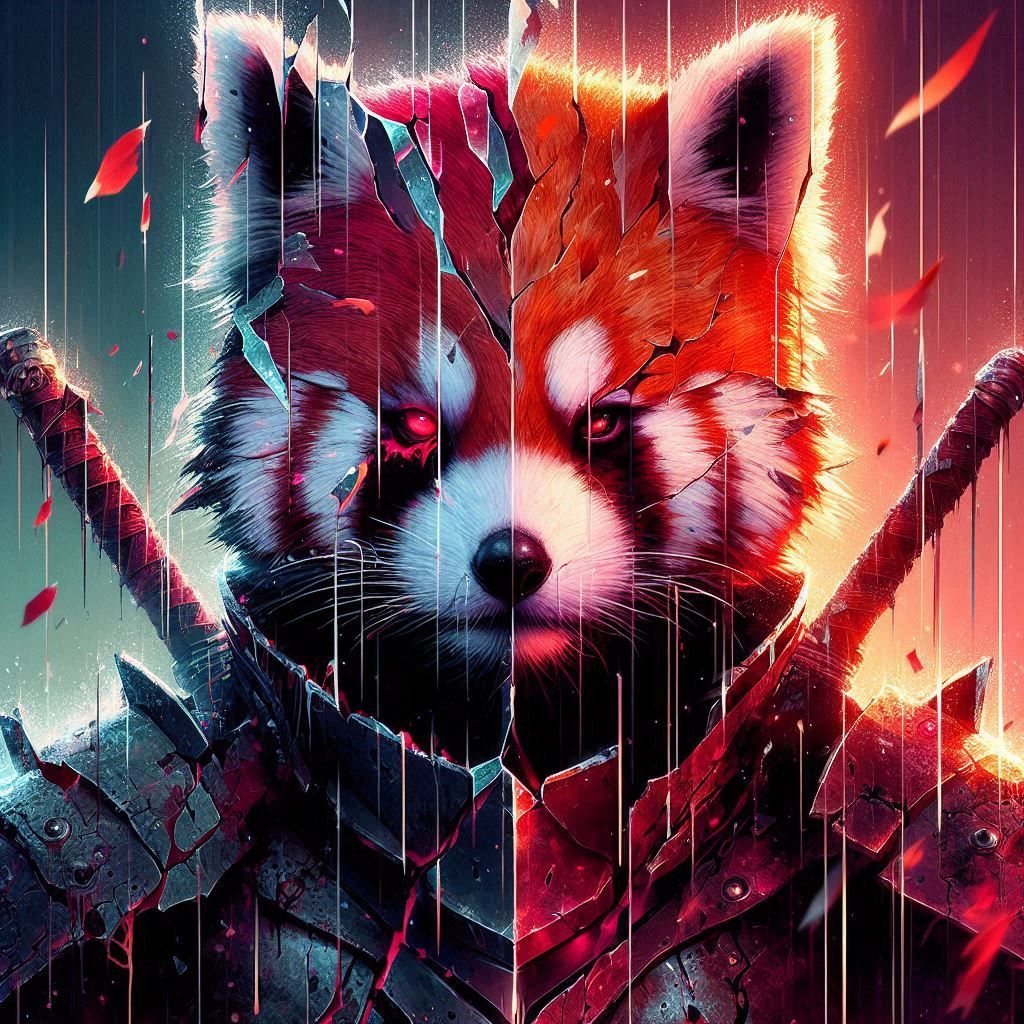 Red panda knight