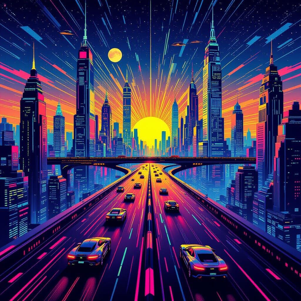 A highway in space  by @TJOmalley