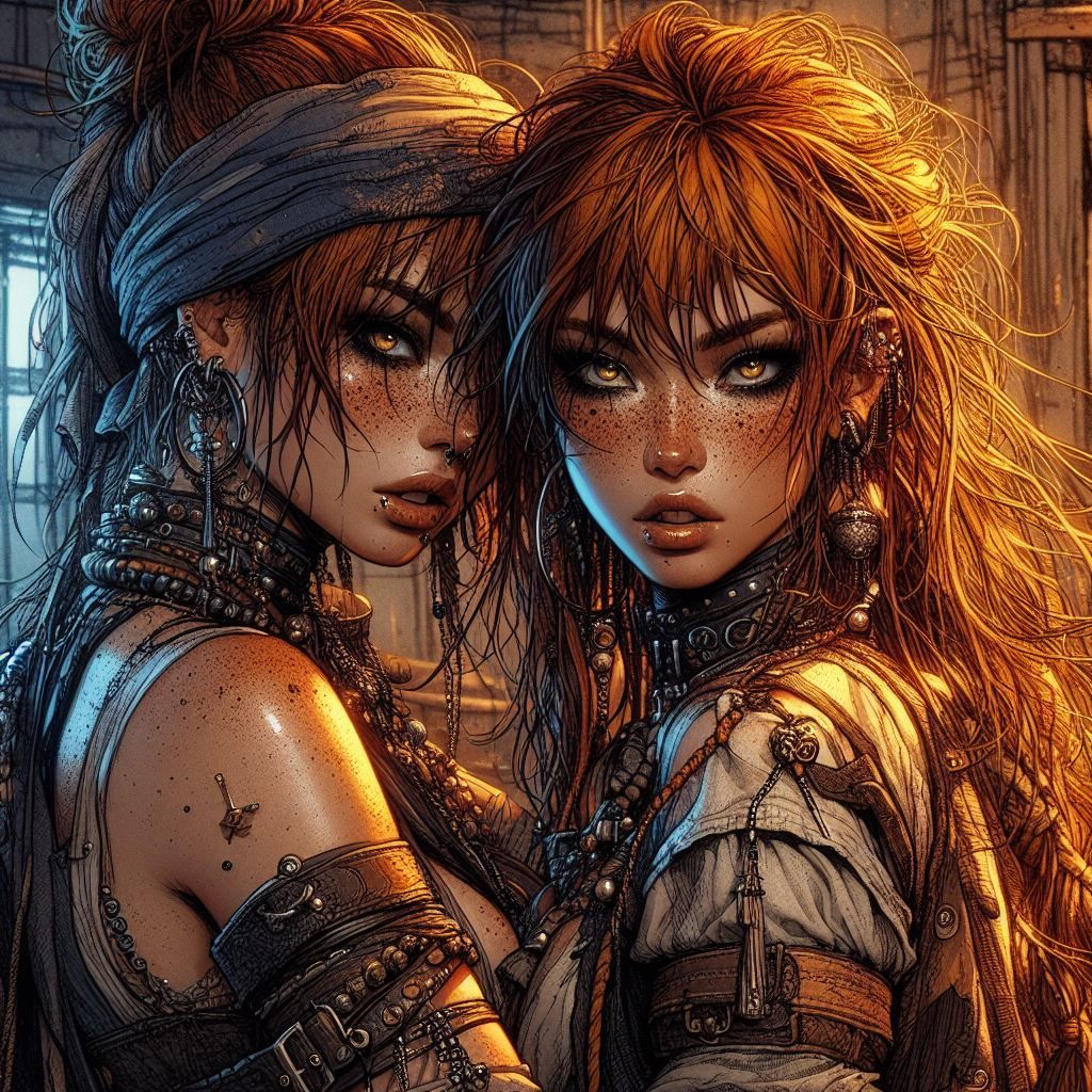 Redhead Bandit Sisters