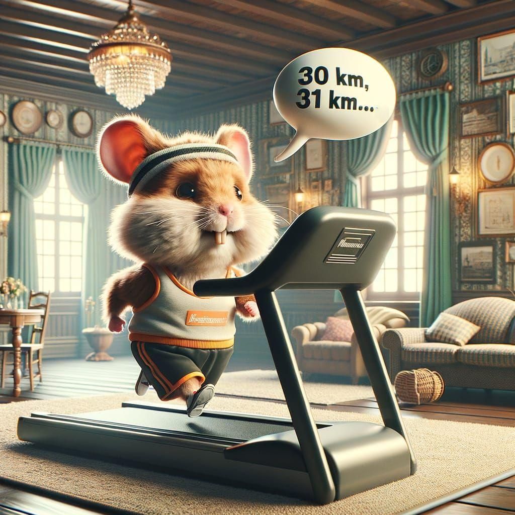 A hamster running  by @Incitatus