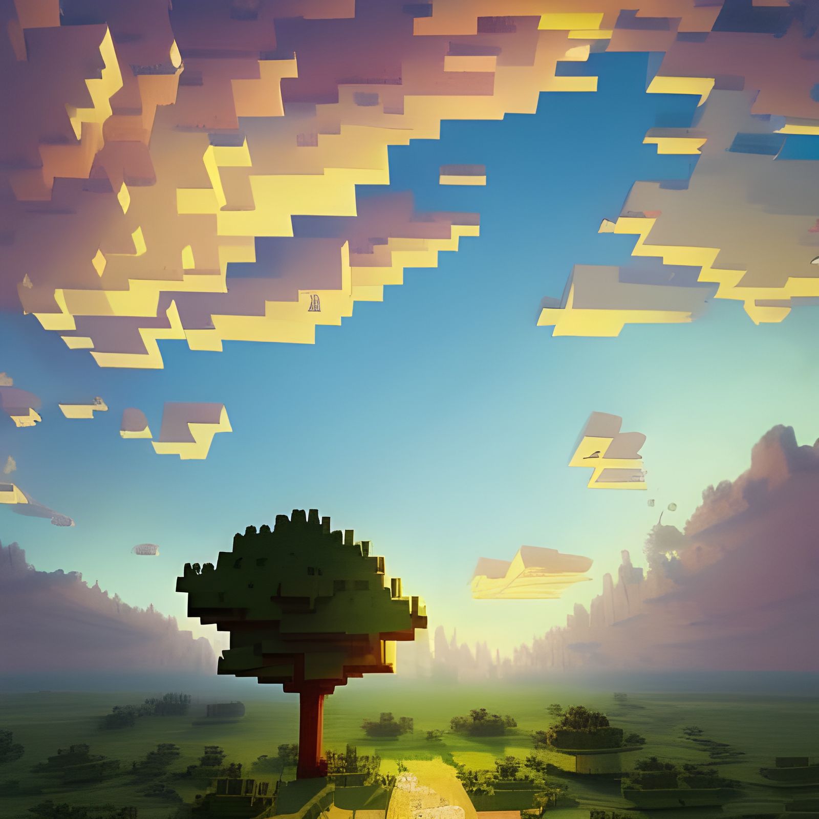 Minecraft with shaders  by @null