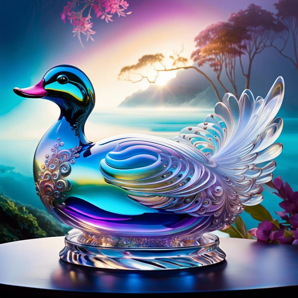 Majestic glass duck   by @RyeKing