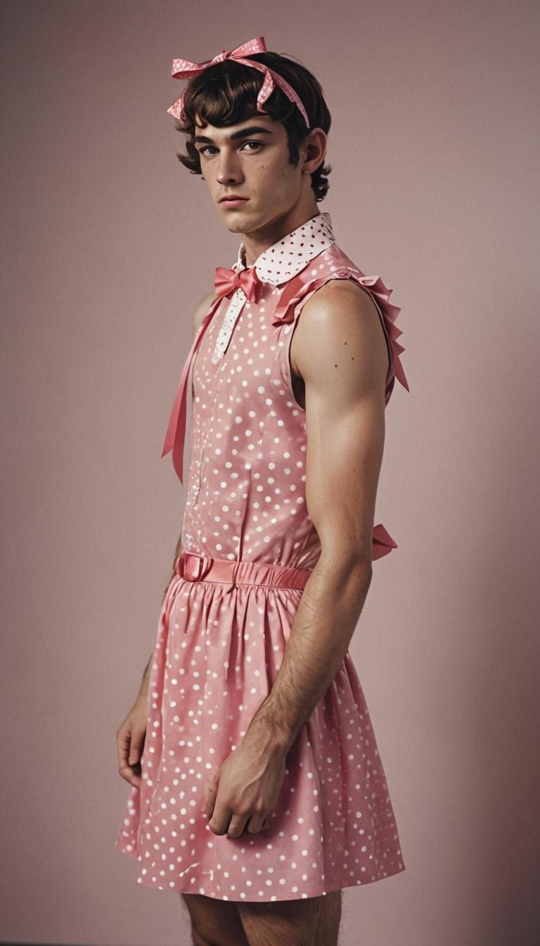 Crossdressing Teen: Cinematic Film Still