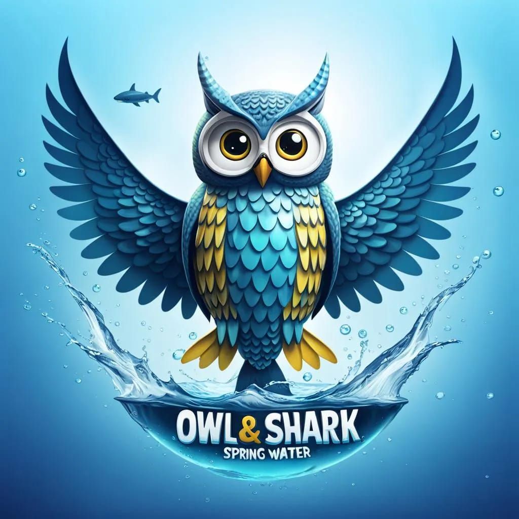 Owl & Shark Spring Water - AI Generated Artwork - NightCafe Creator