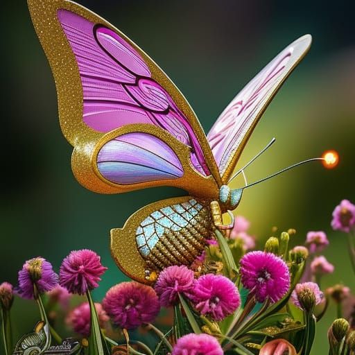 Whimsical Butterflies 2 - AI Generated Artwork - NightCafe Creator