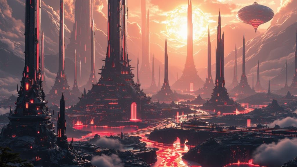 <lora:Skycity Architecture:1.0> volcano architecture