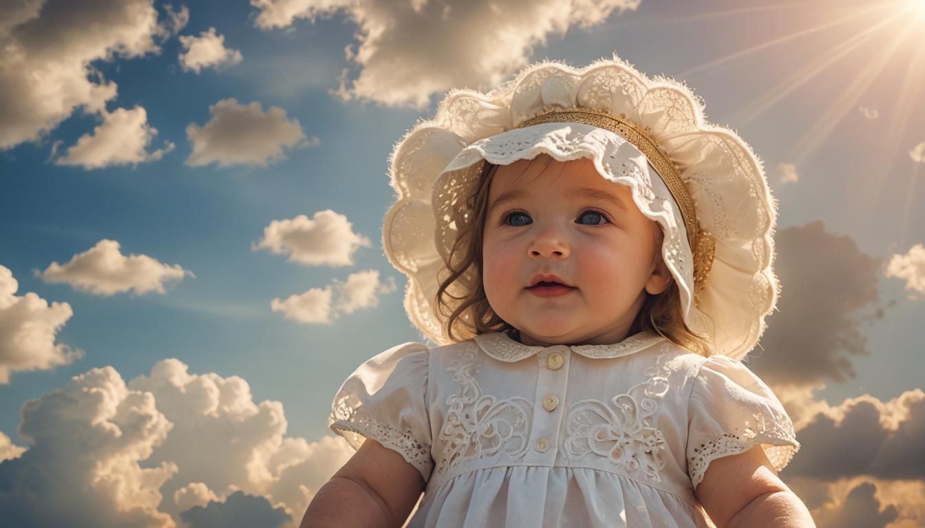 baby girl likes beauty hat