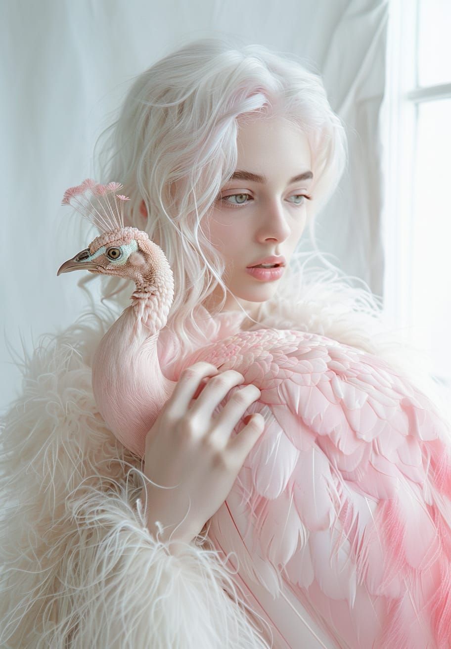 My beautiful pink peacock!