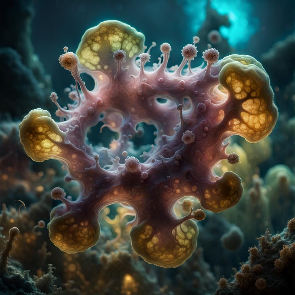 Exploding amoeba  by @PS Art