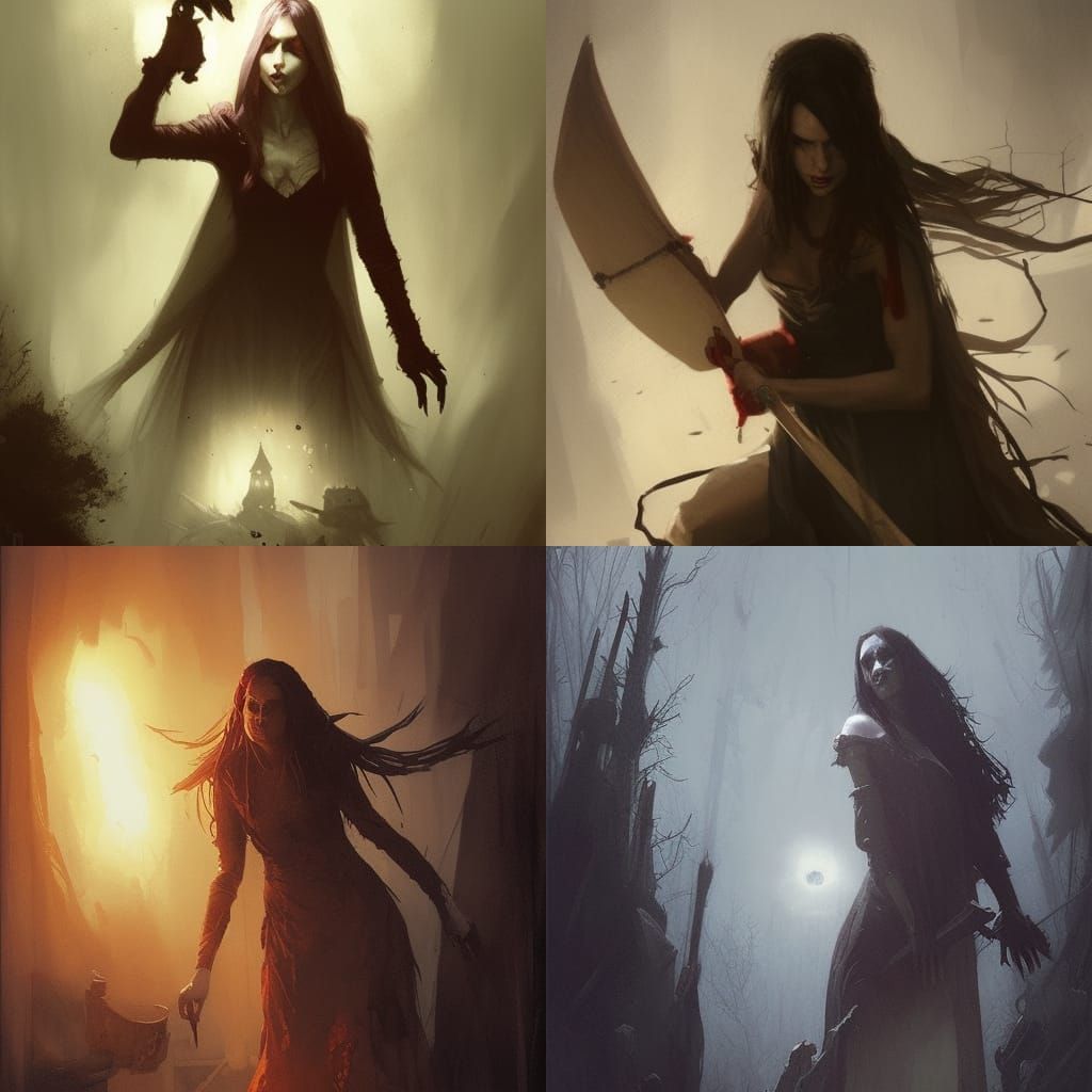 Witches sinister by Greg Rutkowski