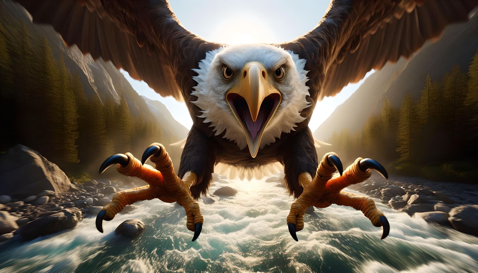 Eagle has an attitude