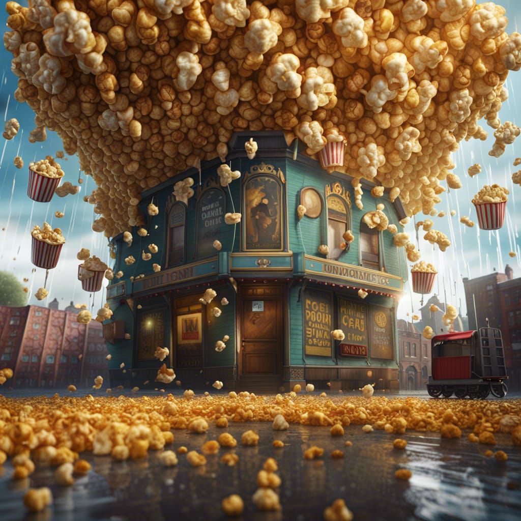 Popcorn explosion.  by @BalancedHydra
