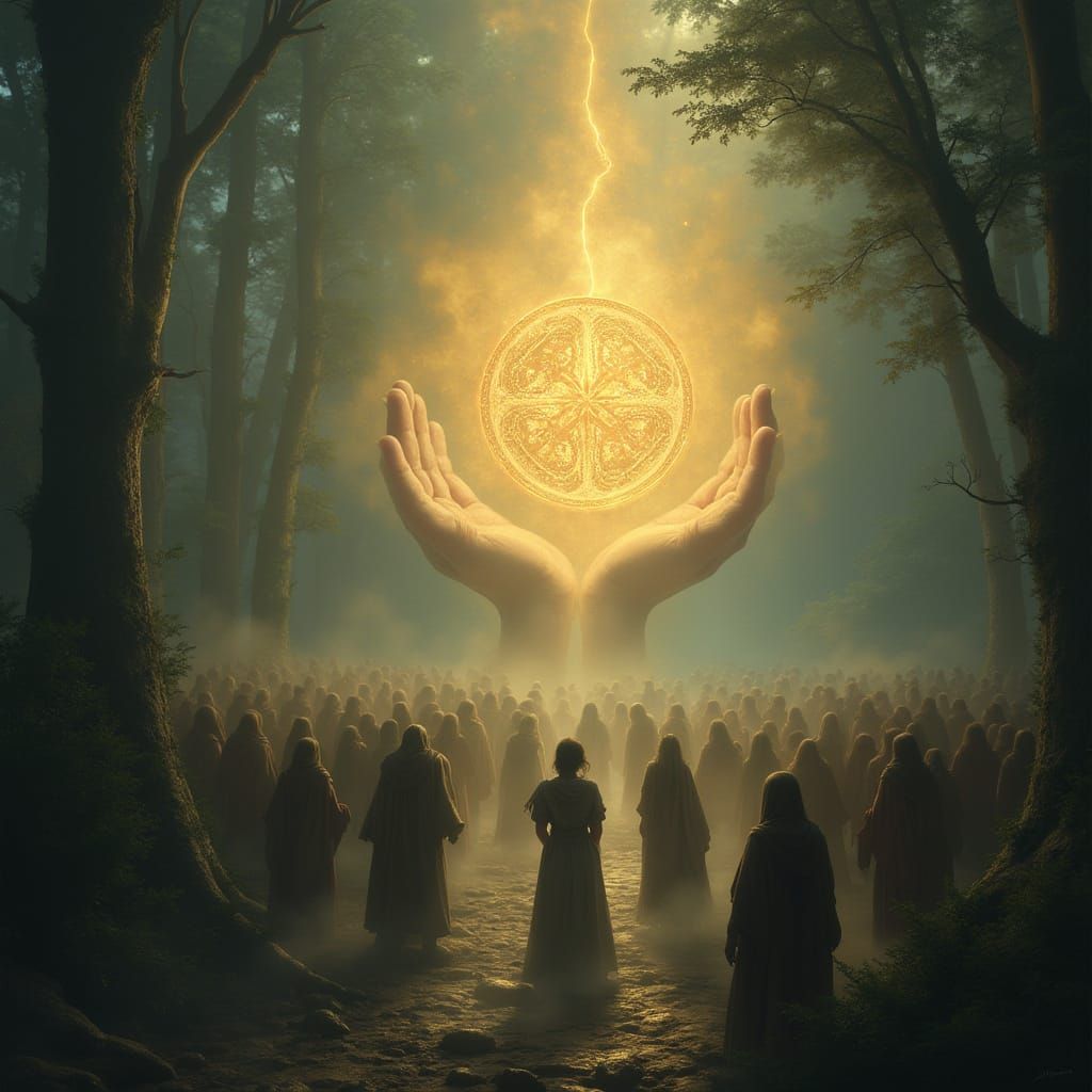 Ancient Artifact Illuminates the Awestruck Crowd in a Whimsi...