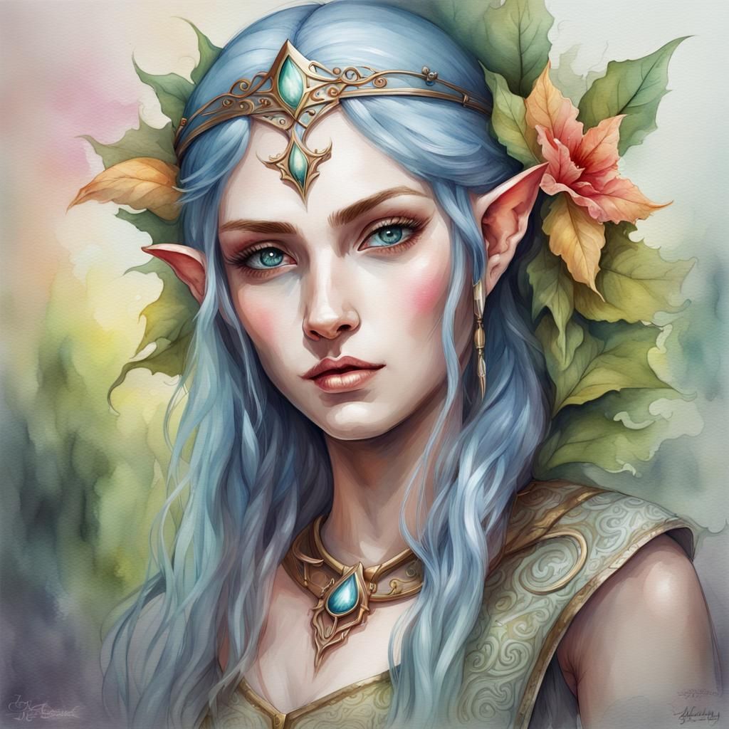 Elf Portrait - AI Generated Artwork - NightCafe Creator