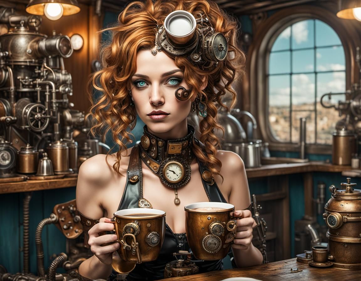 Also a coffee for my technical assistant.