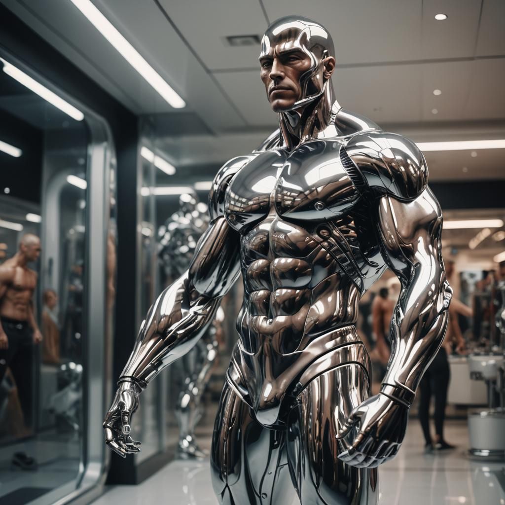 Wide Shot, Photorealism, 8k, sharpest detail, Muscle Daddy m...