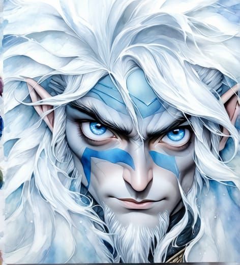 Snow Elf Warrior, D&D NPC