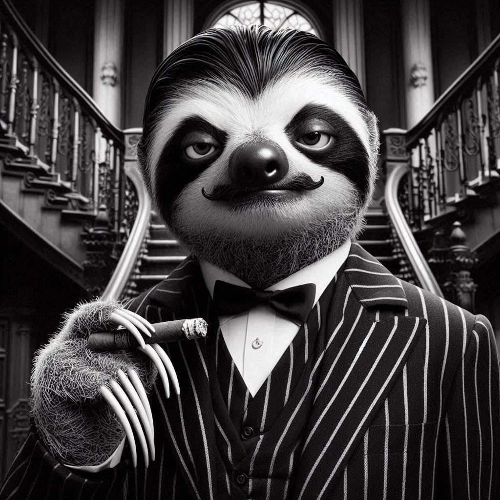 Sloth Astin as Gomesloth Addams, in “The Addams Family”