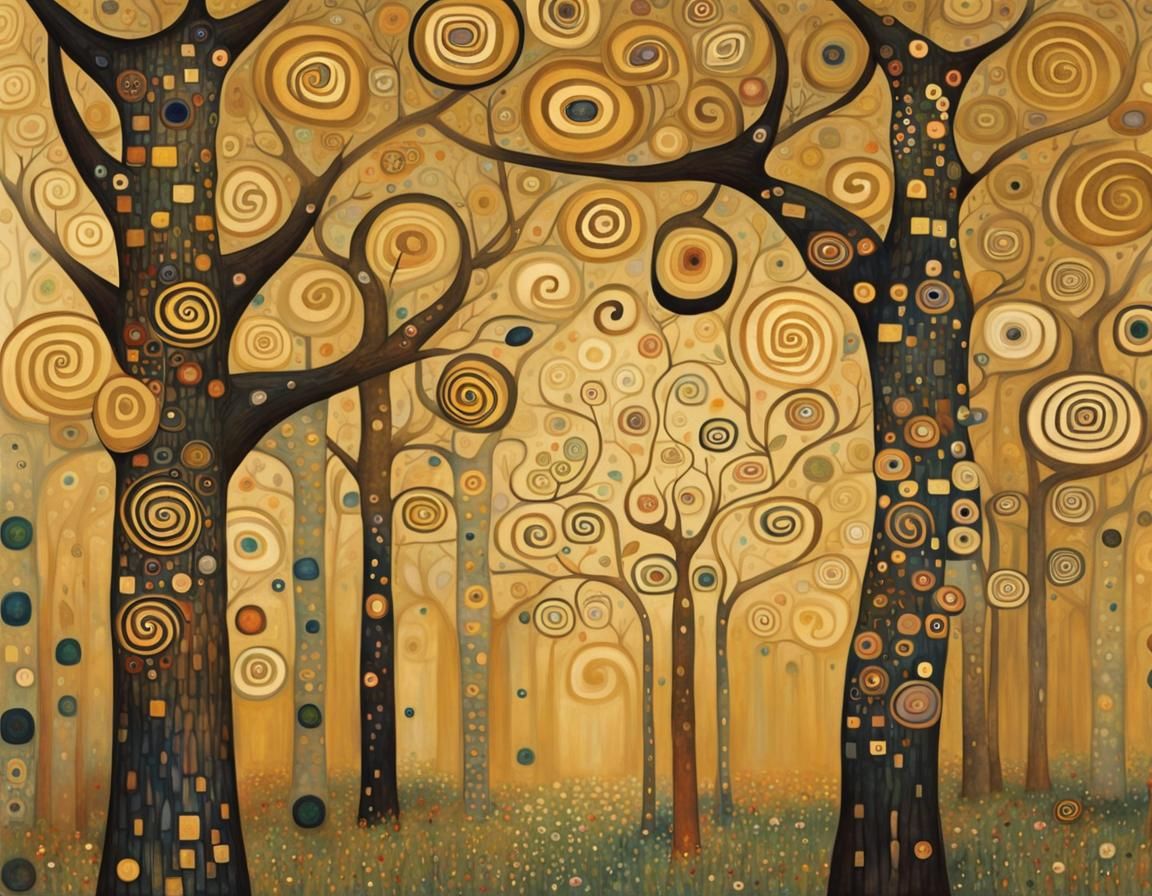 Klimt's Golden Grove  by @NurseJoyful