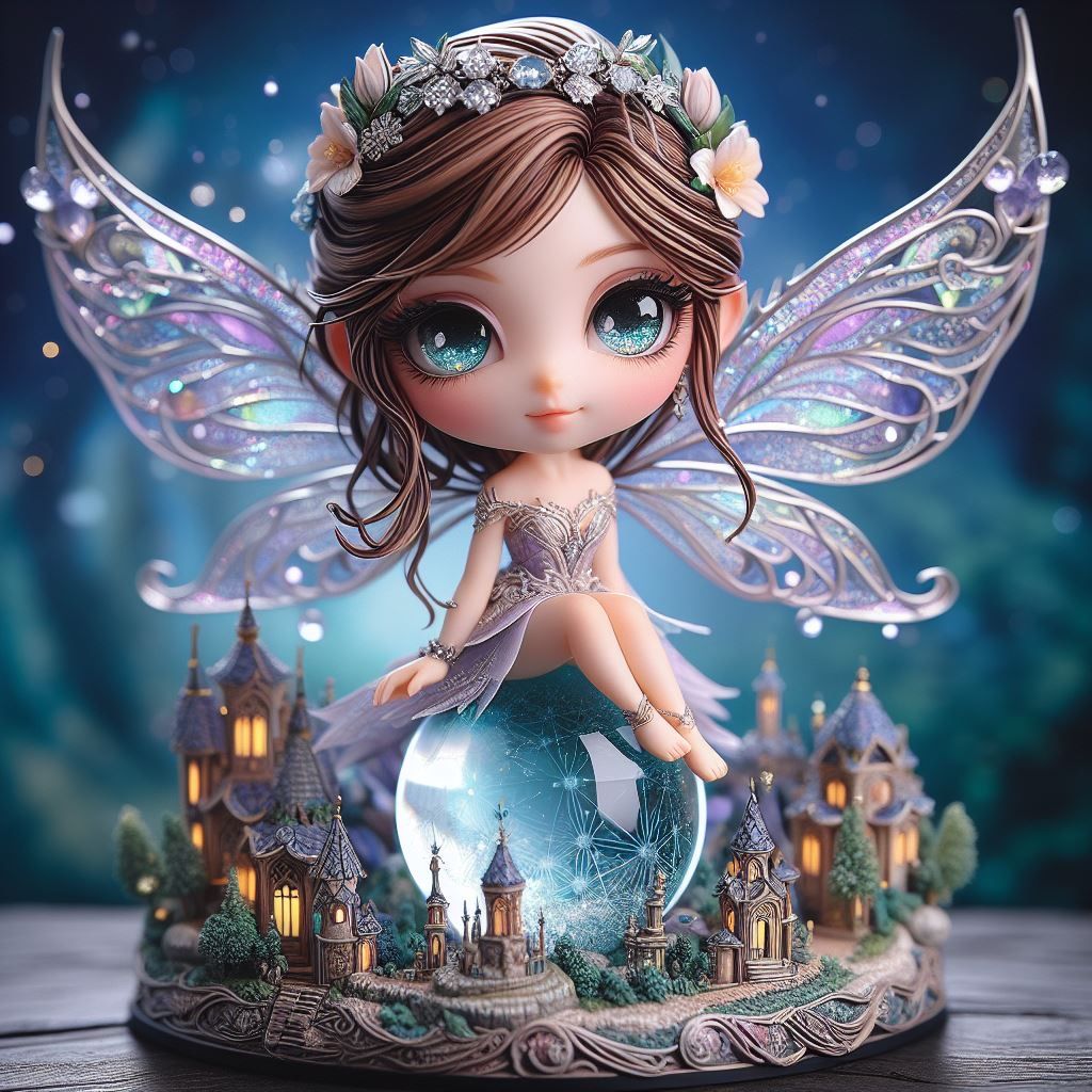 Pixie village statue