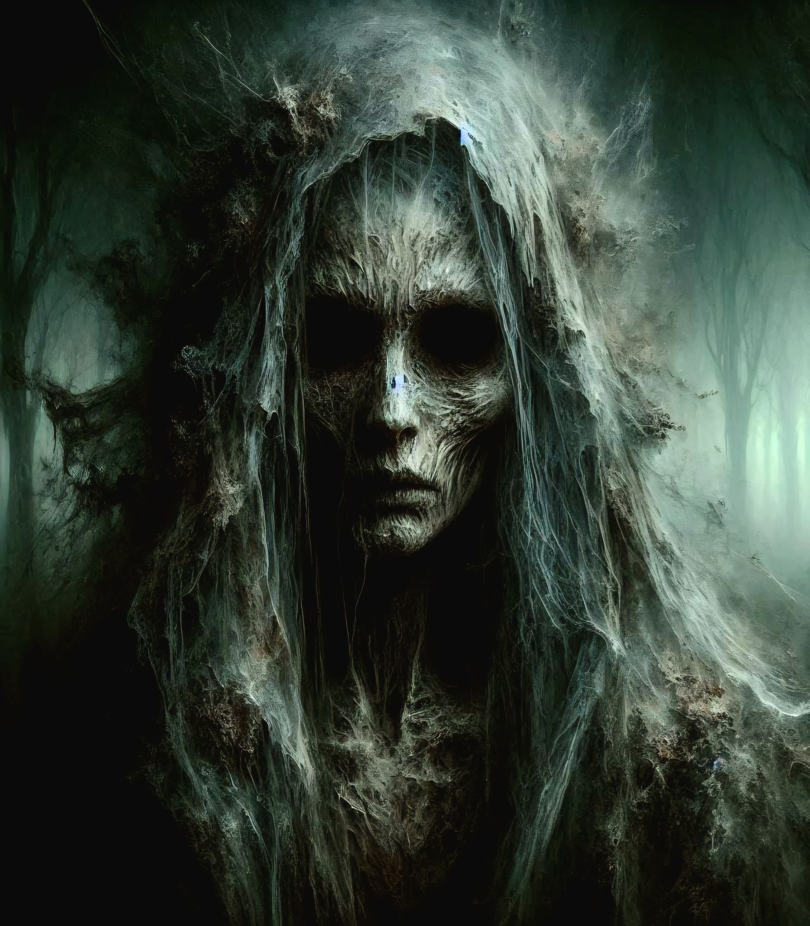 Ghastly female portraits