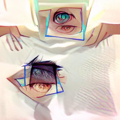 Inverted eyes