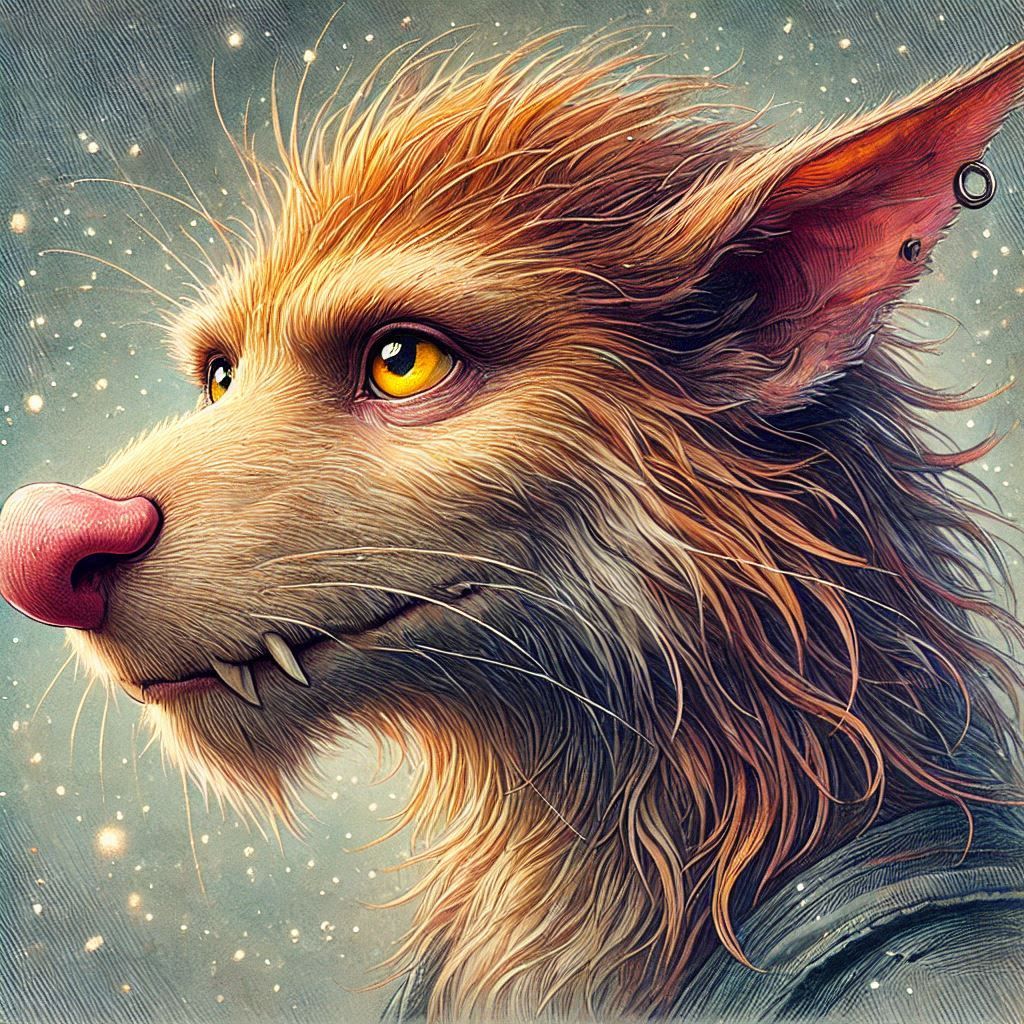 adorable fairy-tale fantasy creature portrait..