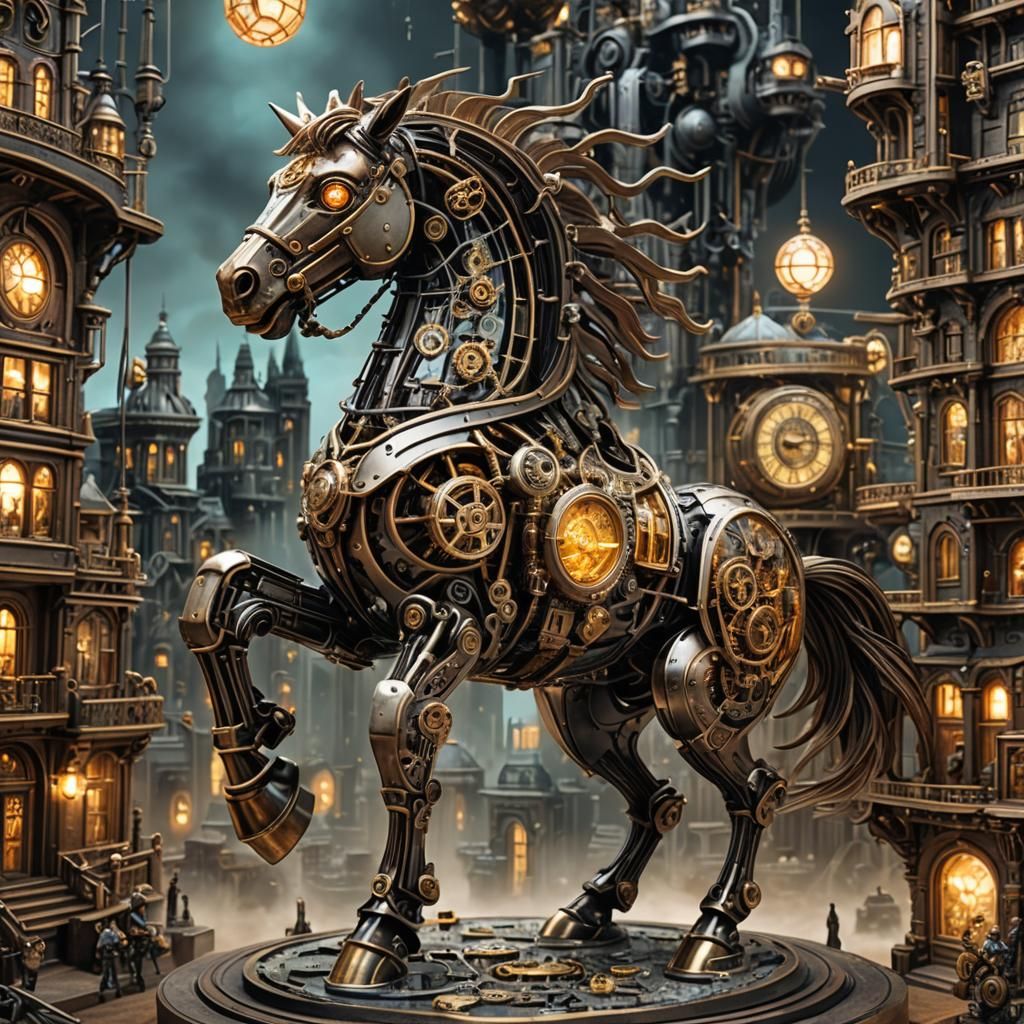Steampunk  Clockwork Horse
