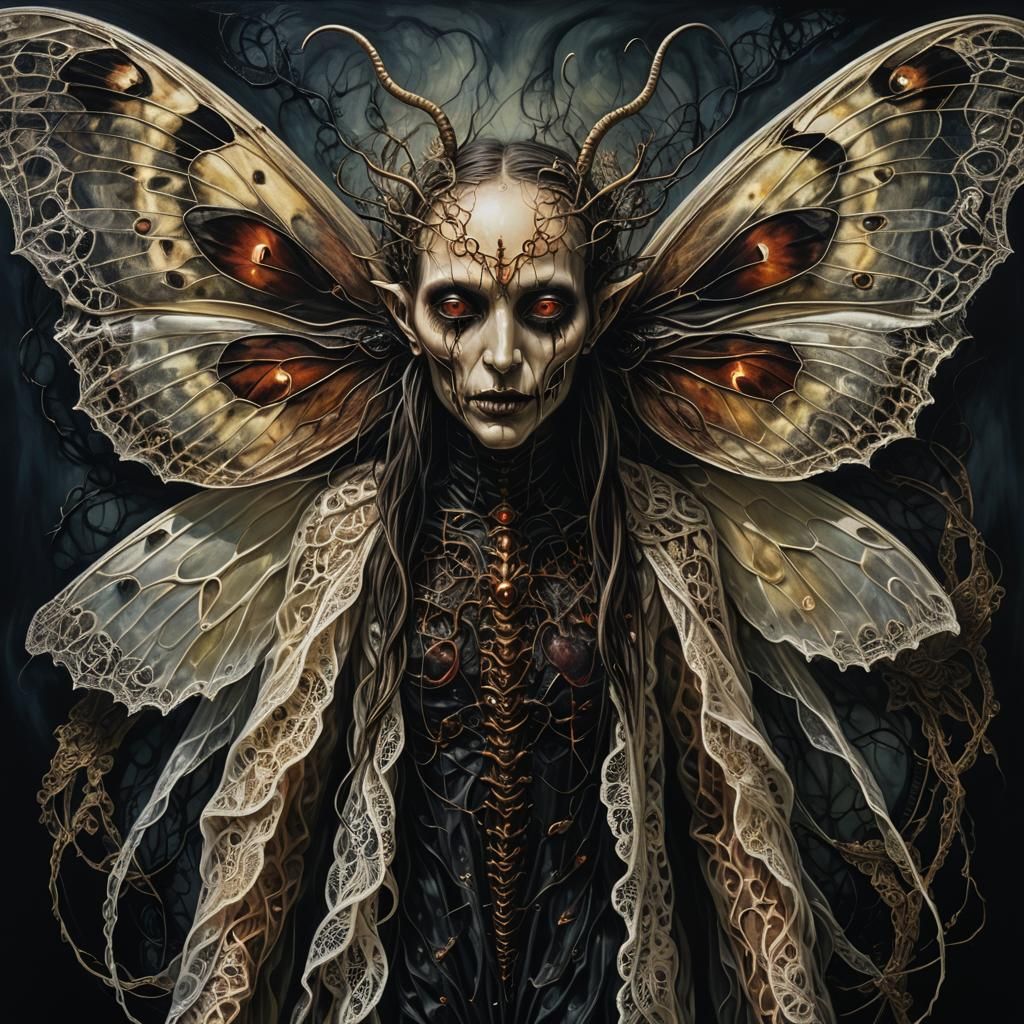 Moth Demon - AI Generated Artwork - NightCafe Creator