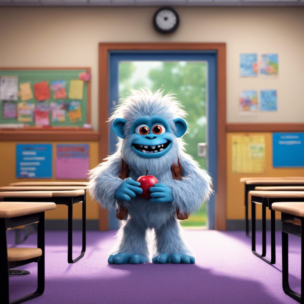 Monster's First Day at School  by @Elaine AJ
