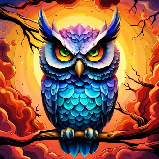 Terrestrial Owl - AI Generated Artwork - NightCafe Creator