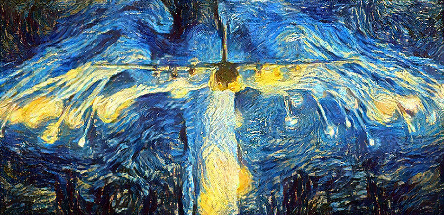 C-130 Angel Starry Night