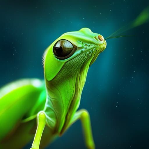 Lizard praying mantis
