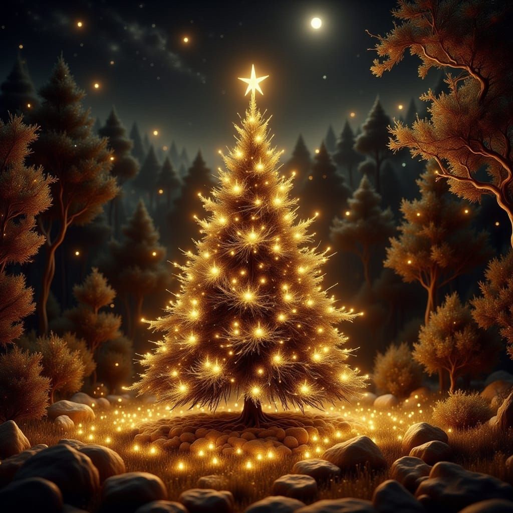 Oh Christmas Tree made all of pure Christmas lights 💡🎄🎅<lora:Fairy Lights:1.0><lora:FOPORadiantLight:1.0> ...  by @KWriter