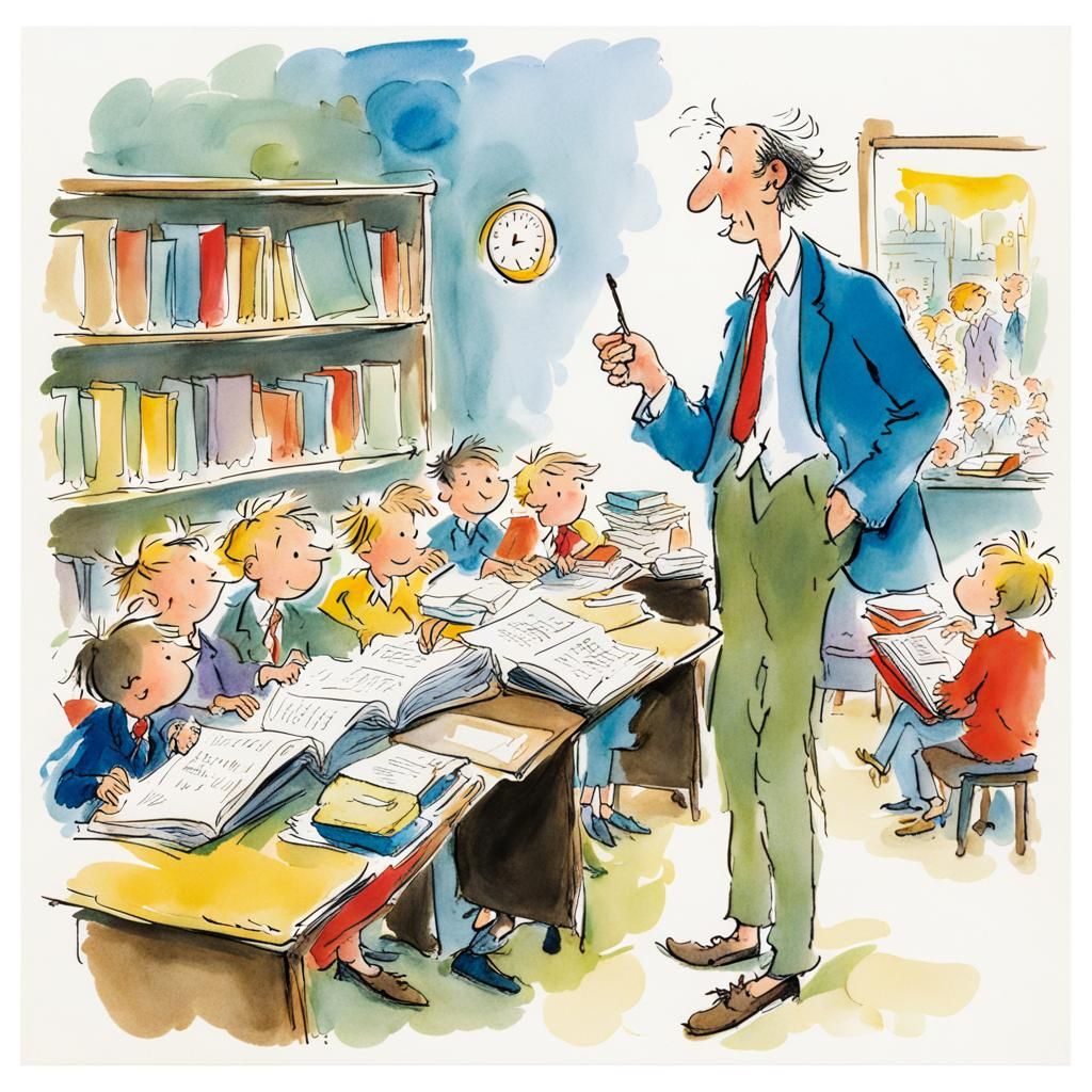 Now pay attention class! AI Art class is next!  by @Northview