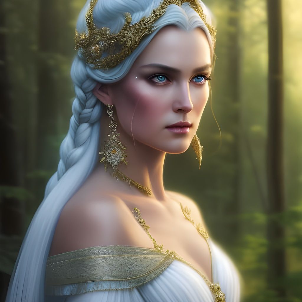 Lady Of The Forest - Ai Generated Artwork - Nightcafe Creator