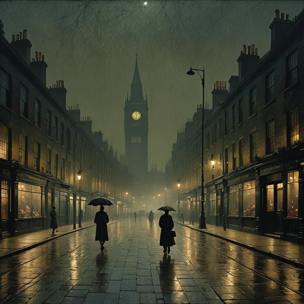 London at night