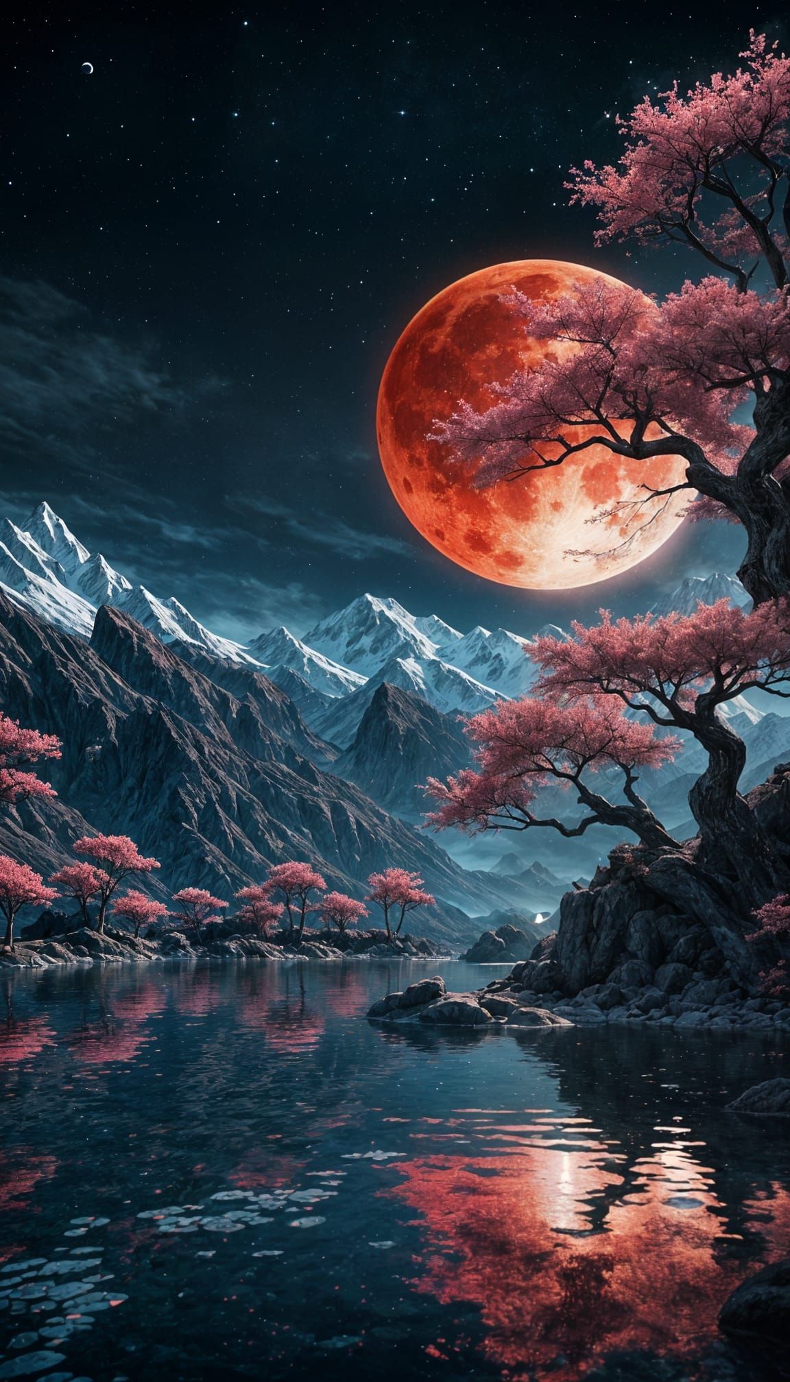 The red moon   by @Modi19