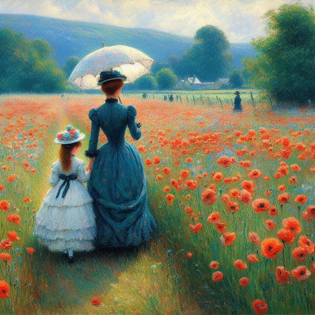 Les Coquelicots - Claude Monet revisited