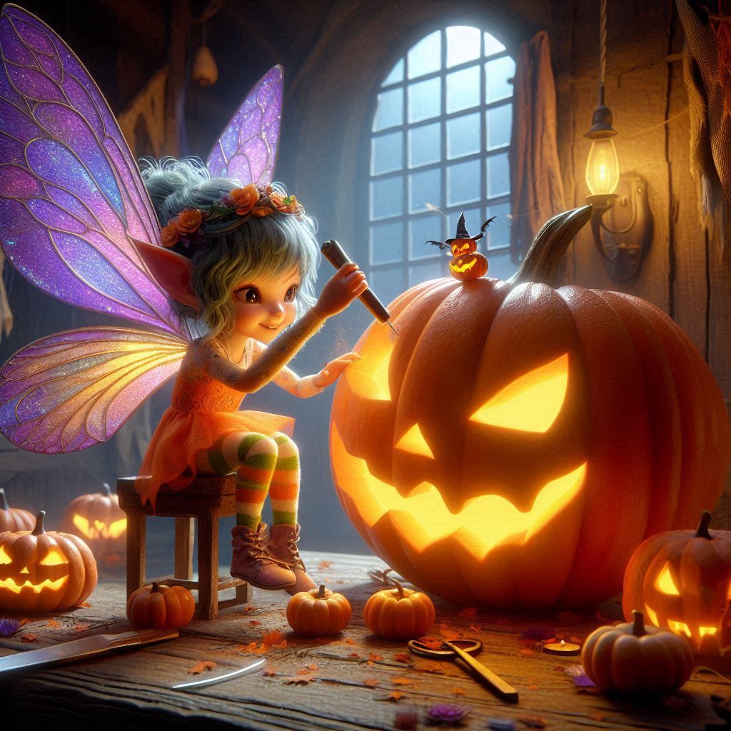 Pumpkin Carving Fairy