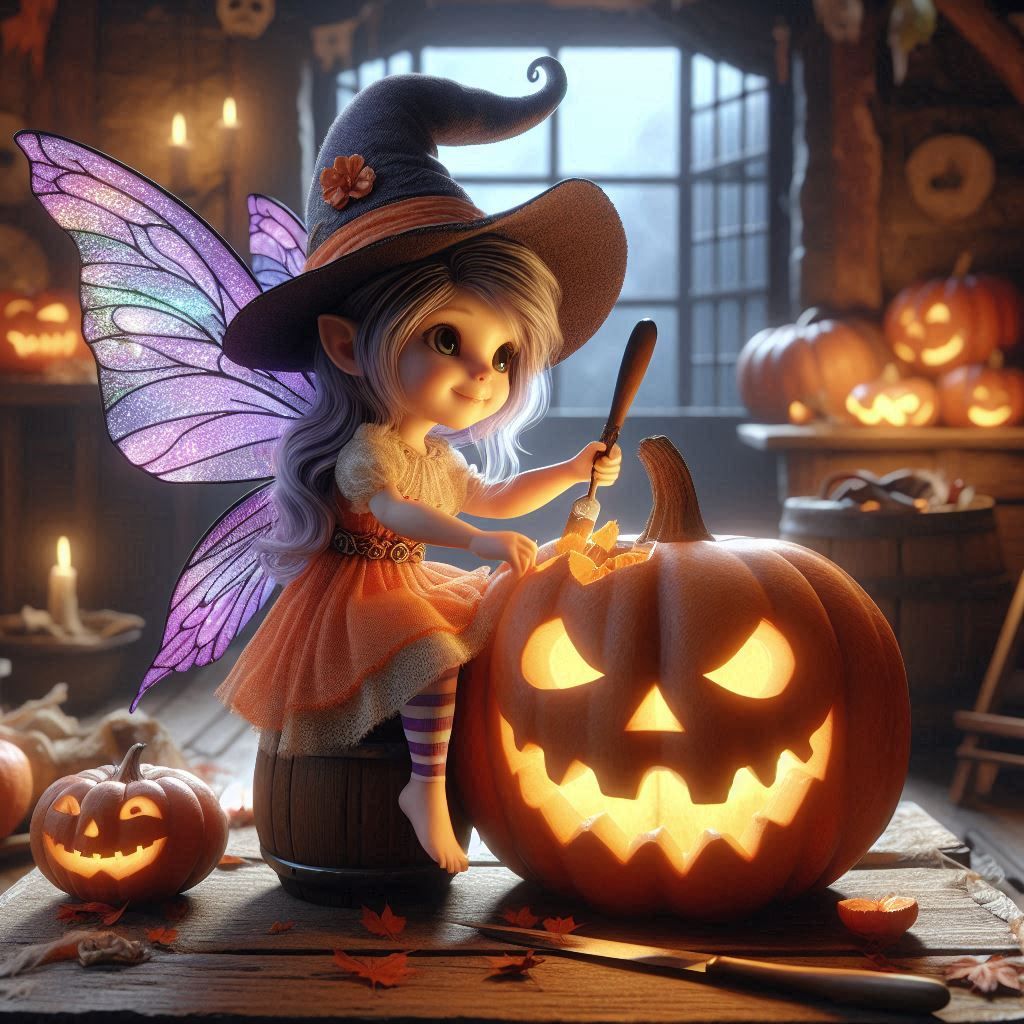 Pumpkin Carving Fairy