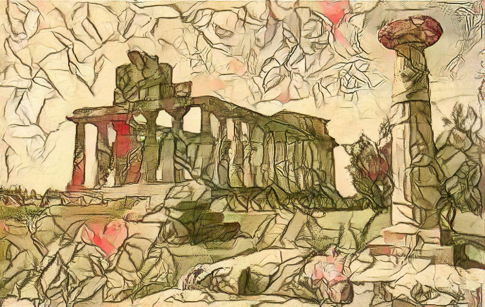 "Tempio di Athena" Peastum, Campania
