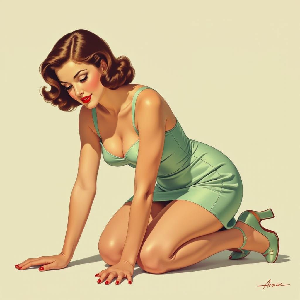 A  pinup on all four