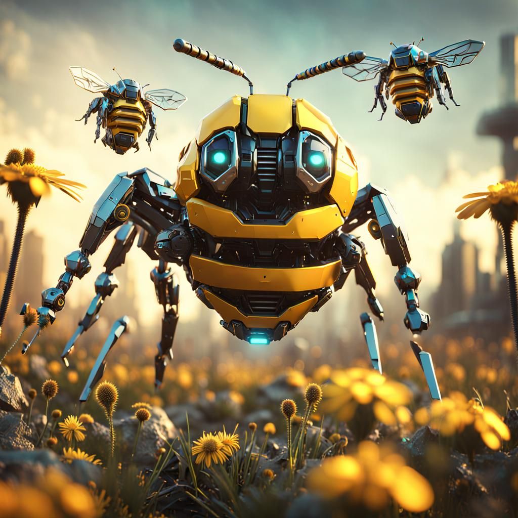 Mecha Bees  by @Don Myers