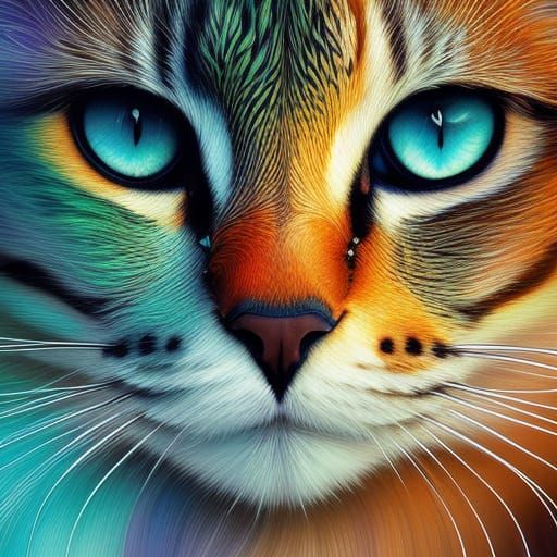 Serious Cat - Ai Generated Artwork - Nightcafe Creator